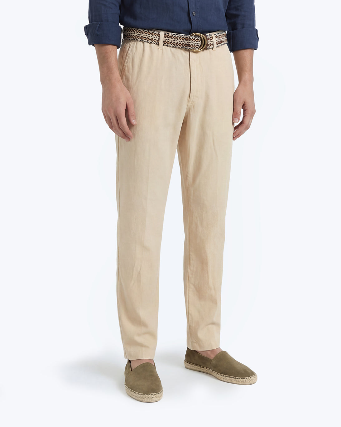 PANTALÓN CHINO DE ESPIGA BEIGE TWAY