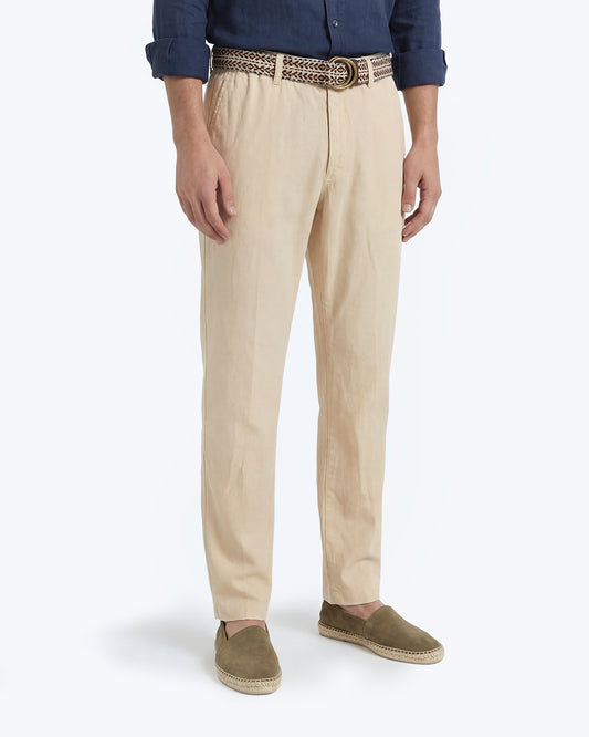PANTALÓN CHINO DE ESPIGA BEIGE TWAY