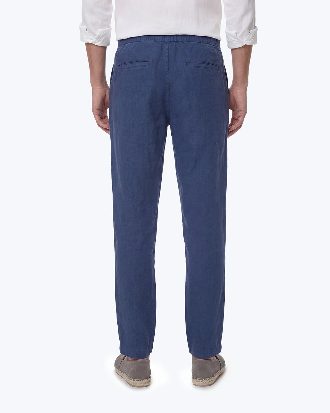 PANTALÓN CHINO DE LINO AZUL HARTFORD