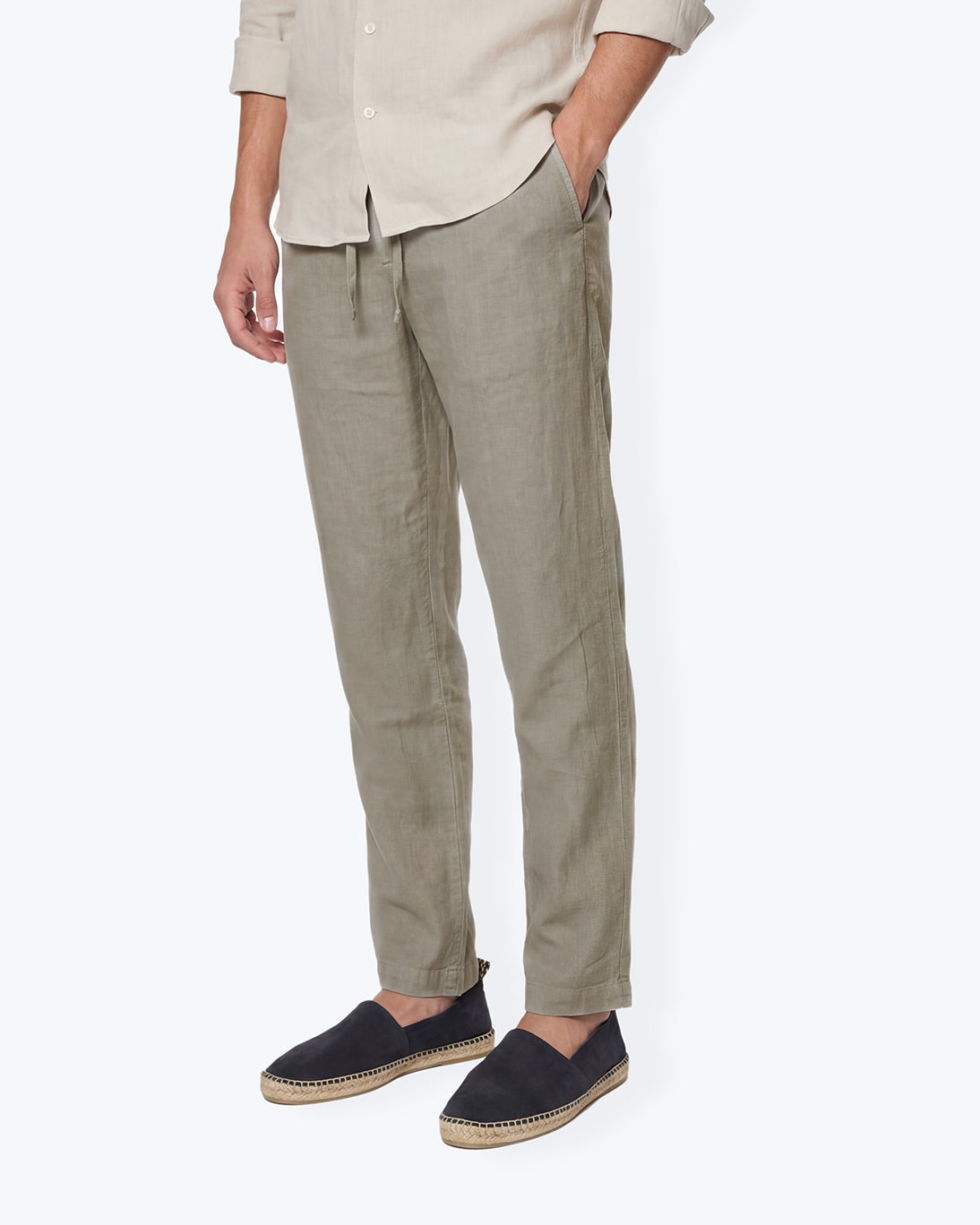 PANTALÓN CHINO DE LINO PIEDRA HARTFORD