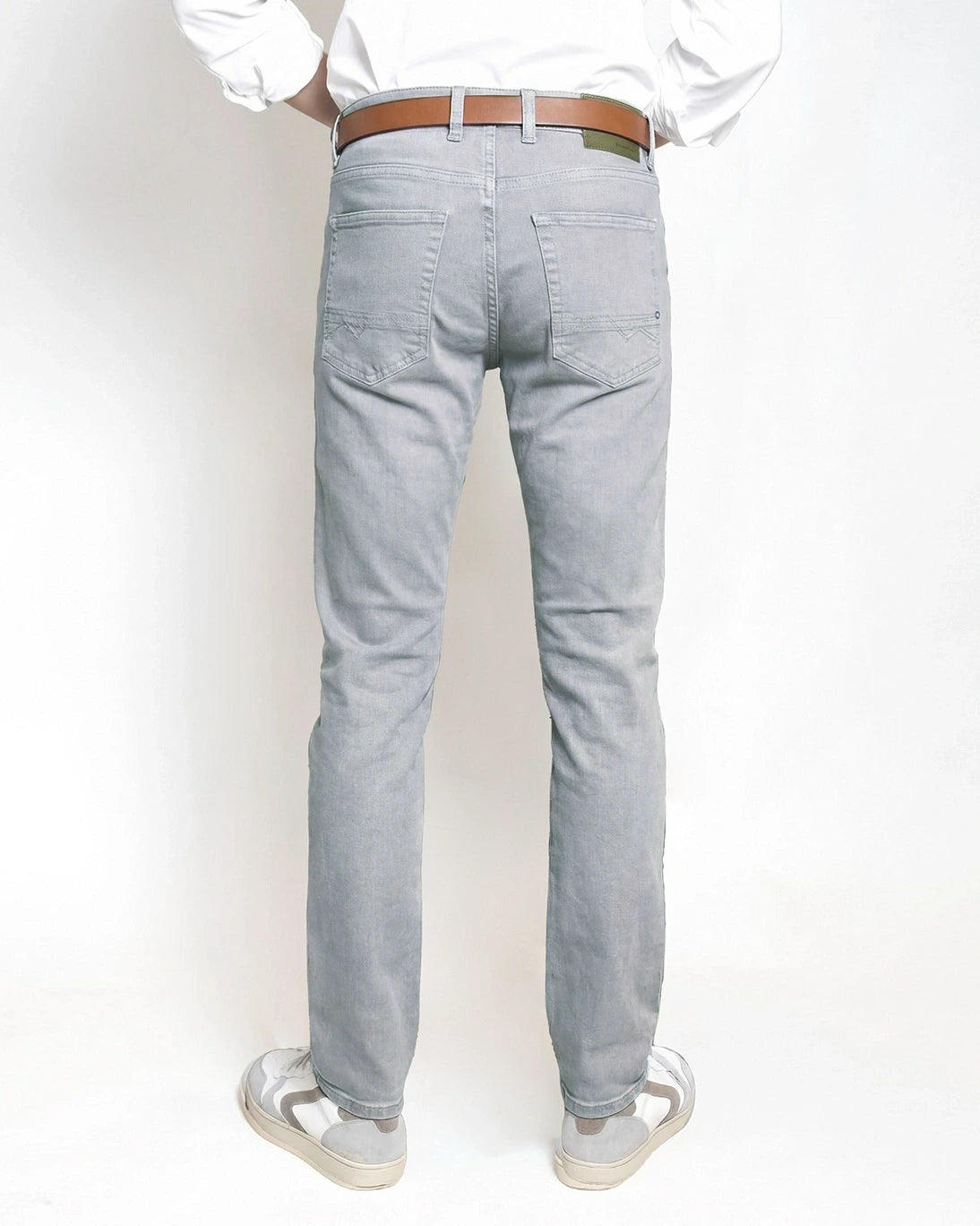 PANTALÓN 5 BOLSILLOS AZUL GRISÁCEO ARNE PIPE MAC JEANS