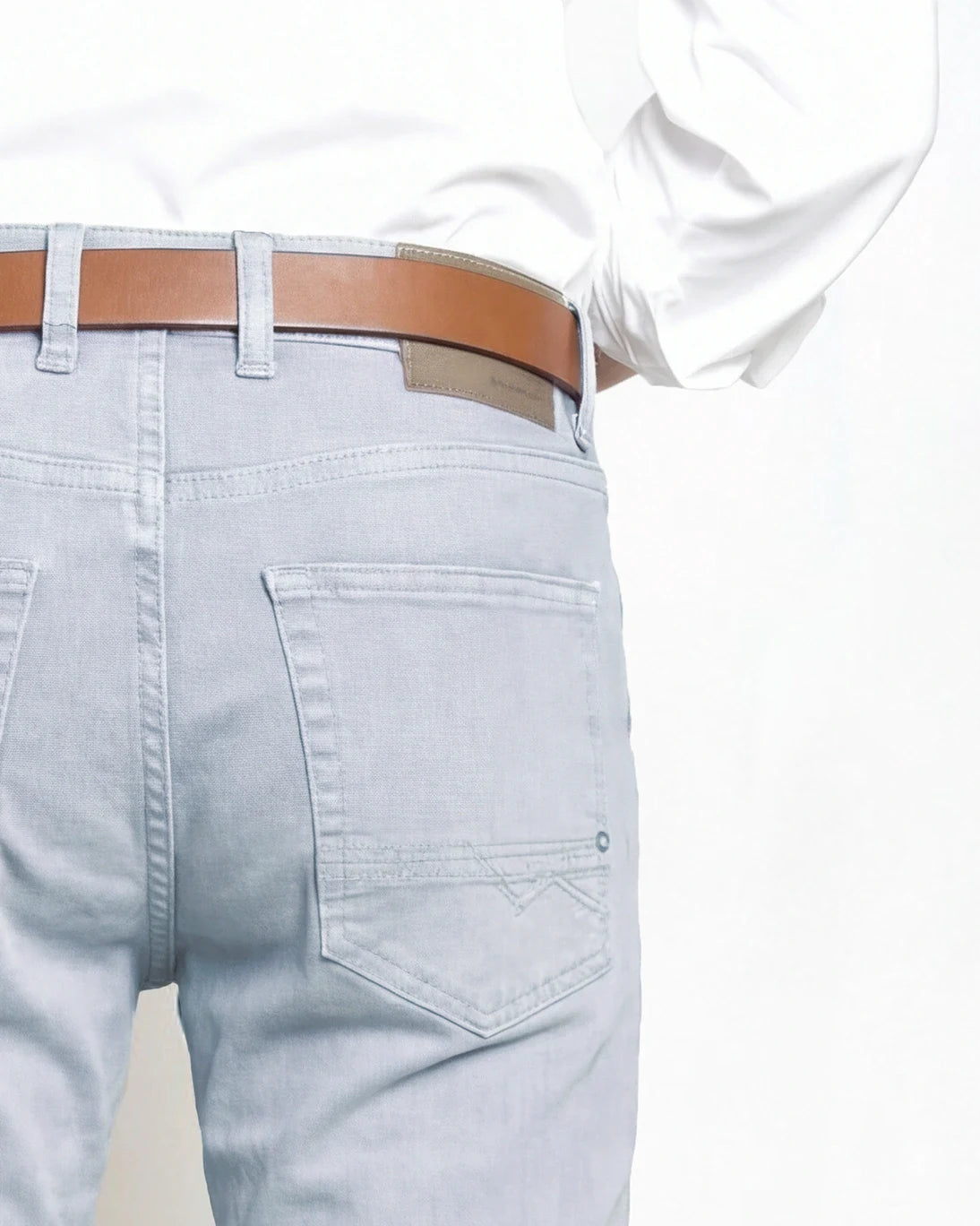 PANTALÓN 5 BOLSILLOS AZUL GRISÁCEO ARNE PIPE MAC JEANS