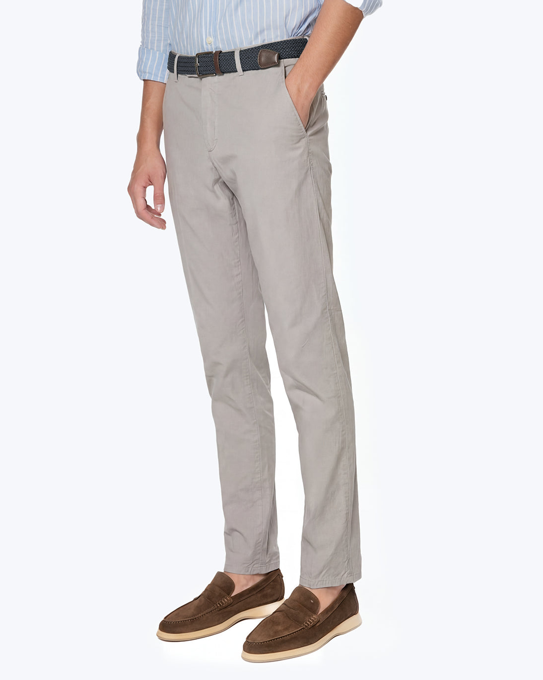 PANTALÓN CHINO GRIS CLARO FEDERICO SLIM GTA