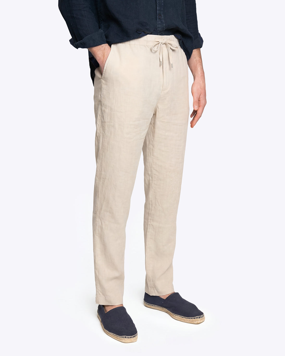 PANTALÓN CHINO DE LINO HUESO HARTFORD