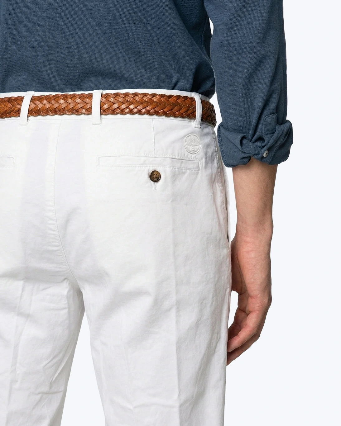 PANTALÓN CHINO BLANCO DEFENDER SLIM NORTH SAILS
