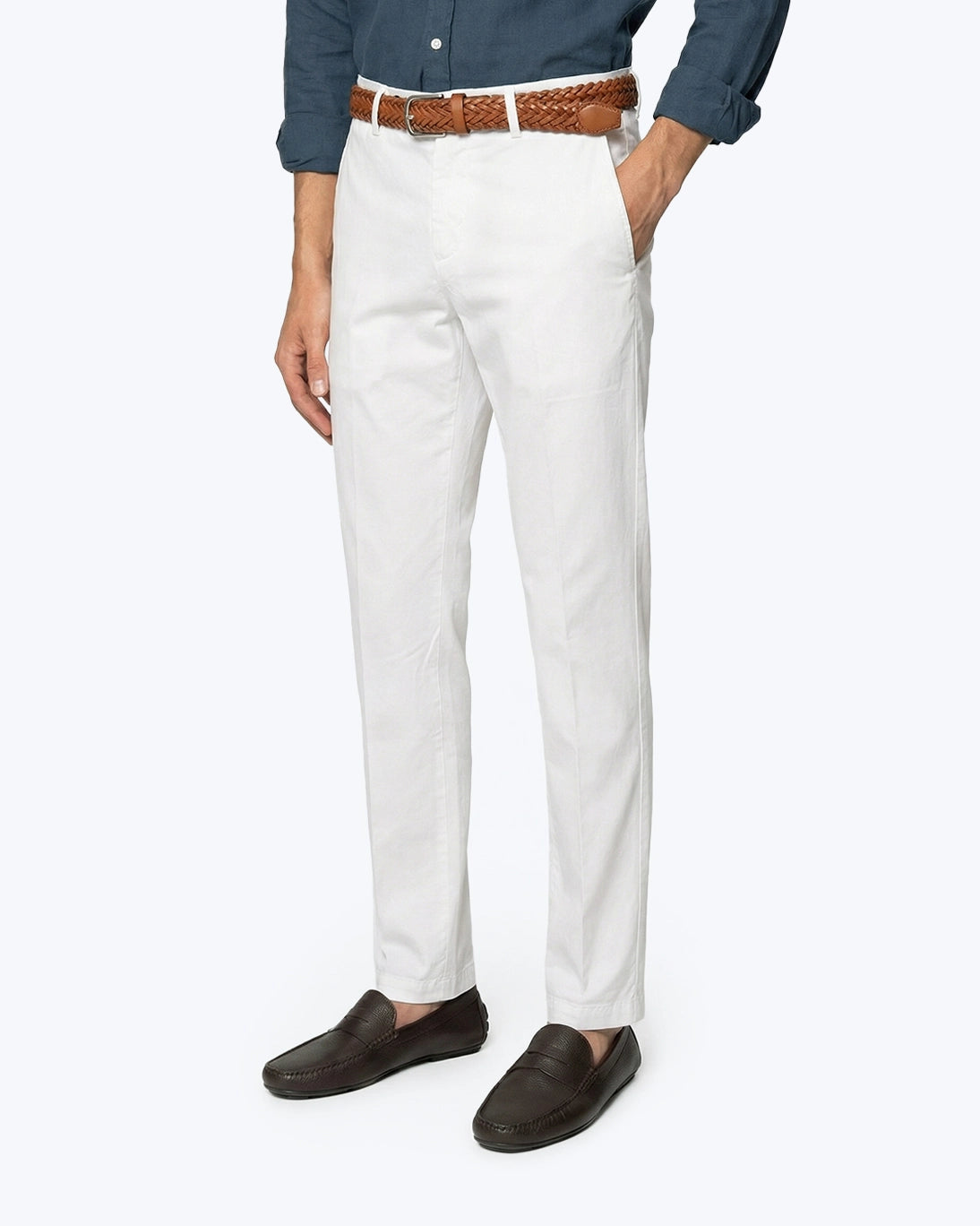 PANTALÓN CHINO BLANCO DEFENDER SLIM NORTH SAILS