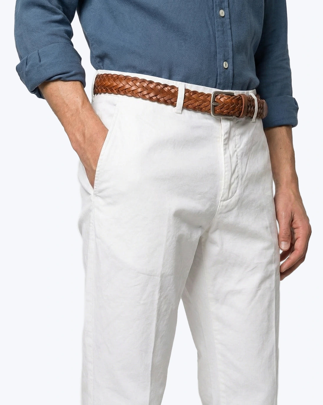 PANTALÓN CHINO BLANCO DEFENDER SLIM NORTH SAILS
