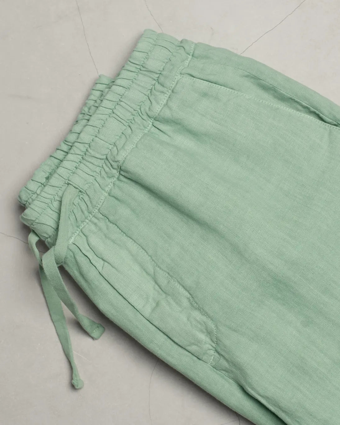PANTALÓN CHINO DE LINO VERDE ALTEA