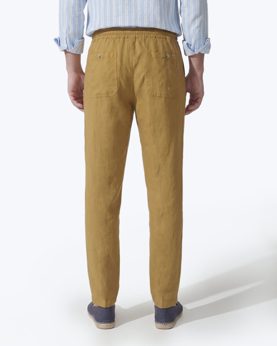 PANTALÓN CHINO DE LINO MOSTAZA ALTEA