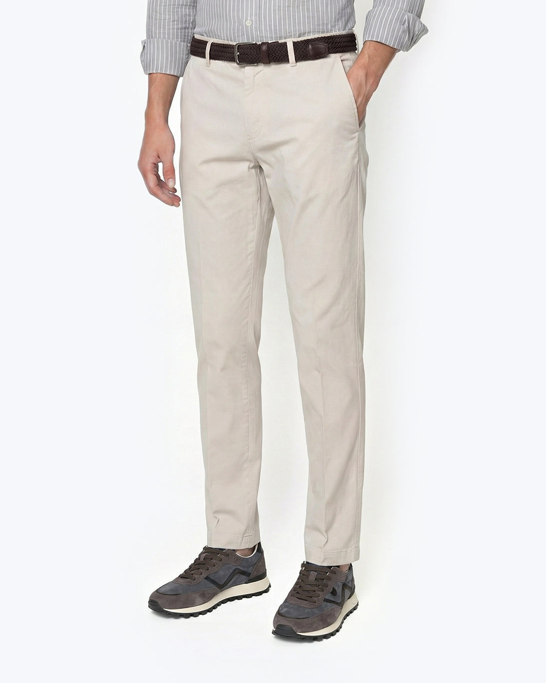 PANTALÓN CHINO GABARDINA BEIGE CLARO 40WEFT