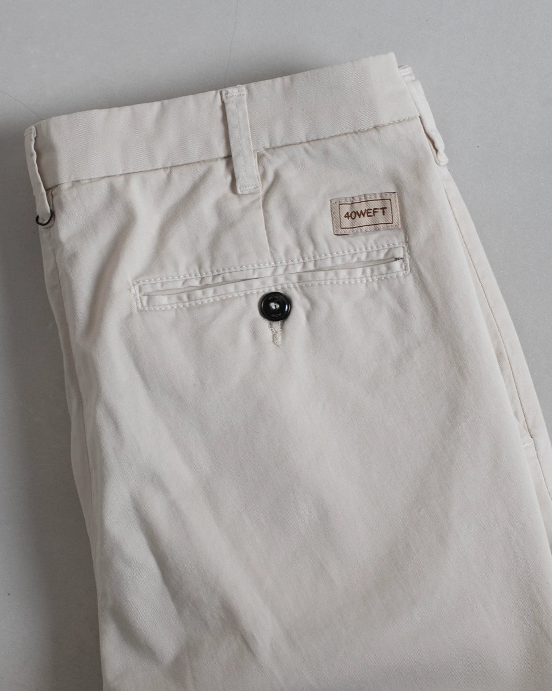 PANTALÓN CHINO GABARDINA BEIGE CLARO 40WEFT