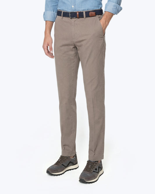 PANTALÓN CHINO GABARDINA TOPO 40WEFT