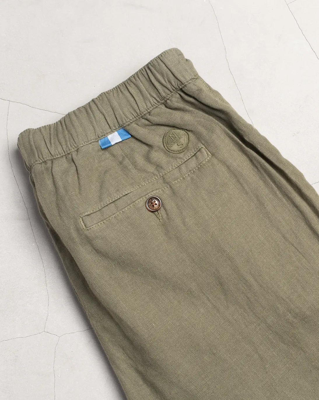 PANTALÓN CHINO DE LINO VERDE NORTH SAILS