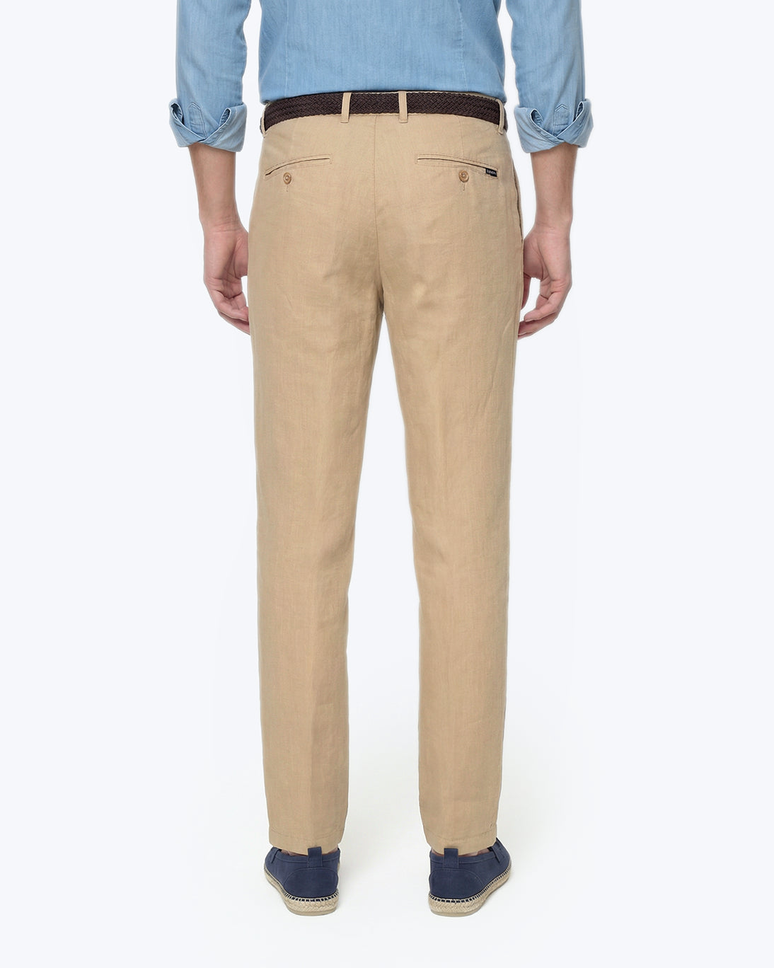 PANTALÓN DE LINO TOSTADO JOGGER AT.P.CO
