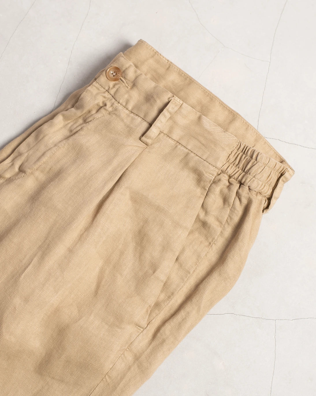 PANTALÓN DE LINO TOSTADO JOGGER AT.P.CO