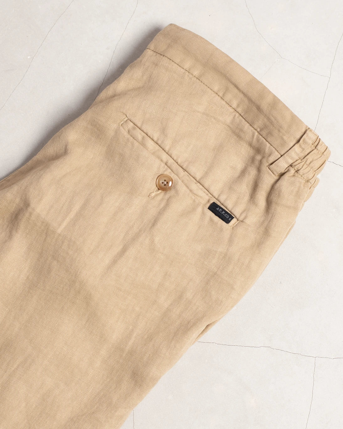 PANTALÓN DE LINO TOSTADO JOGGER AT.P.CO