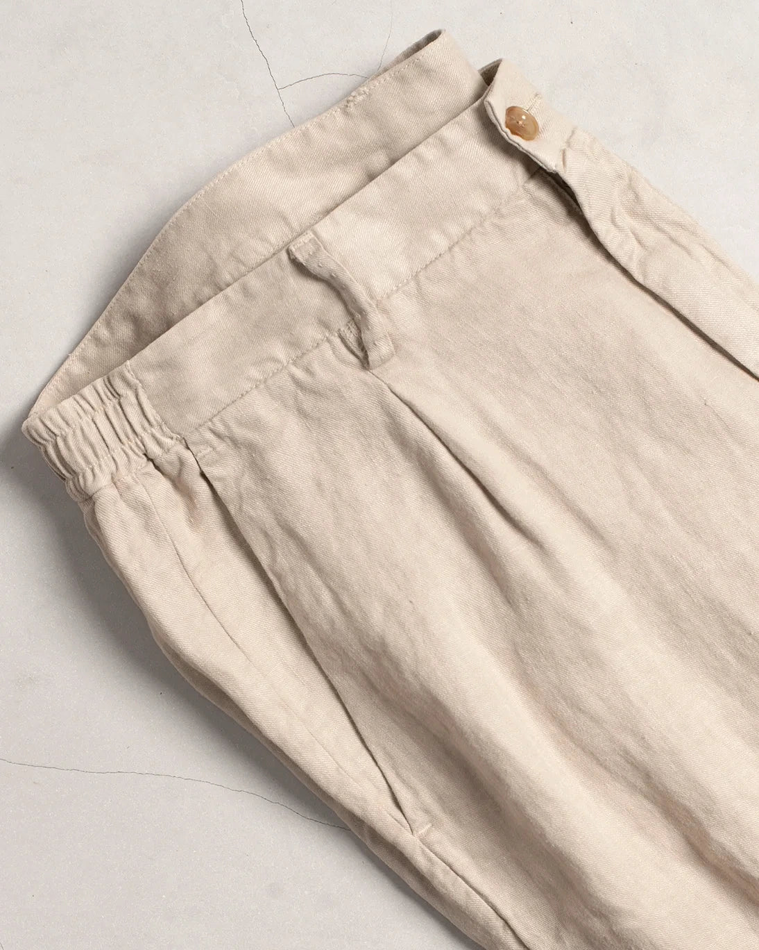 PANTALÓN DE LINO BEIGE JOGGER AT.P.CO