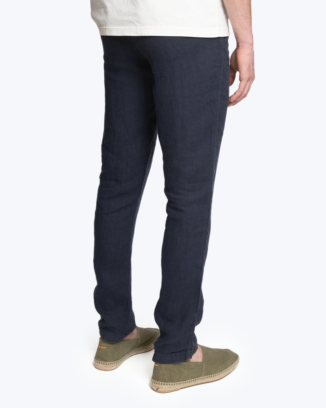 PANTALÓN CHINO DE LINO AZUL CALA 1789
