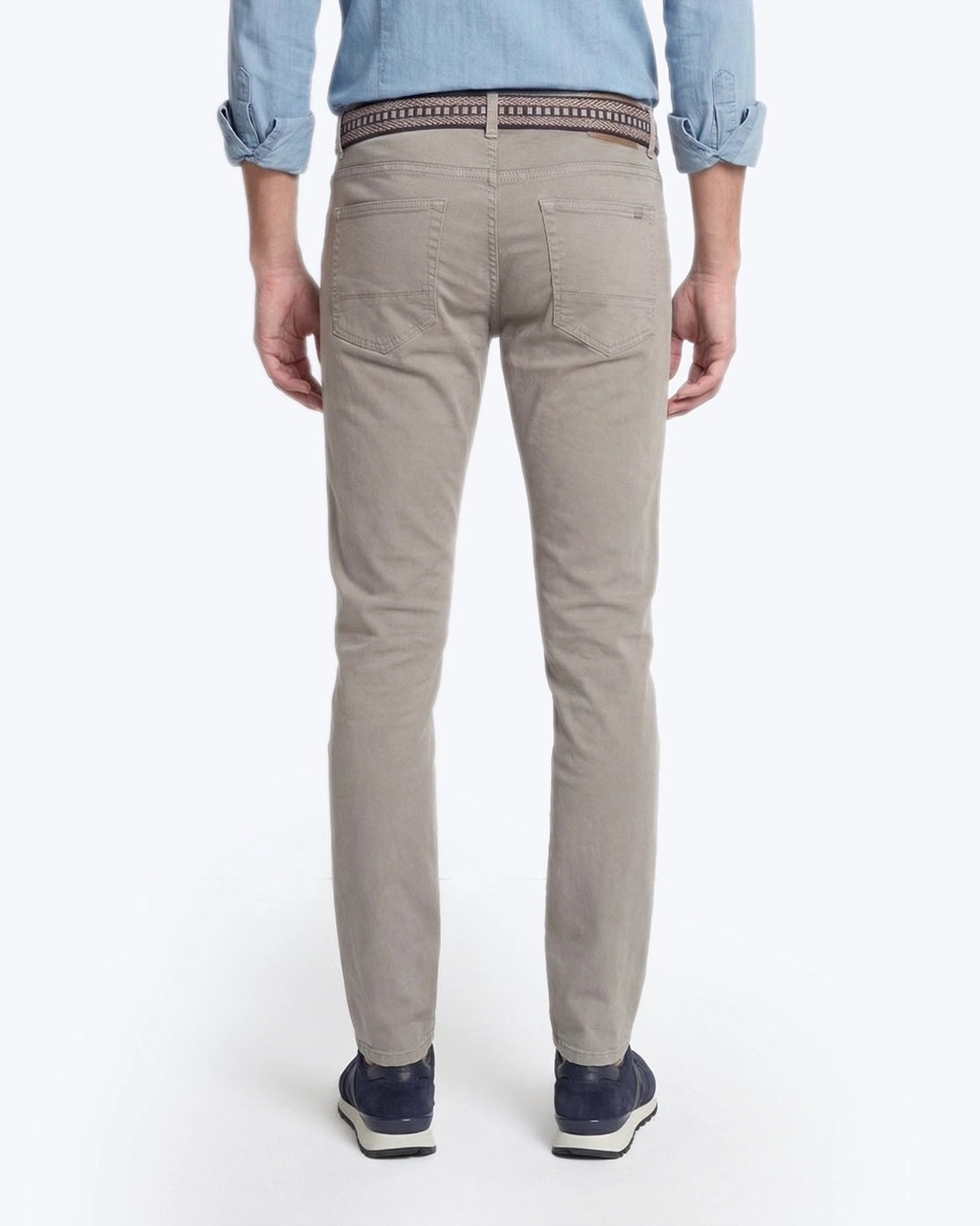 PANTALÓN DE 5 BOLSILLOS GRIS RE-HASH