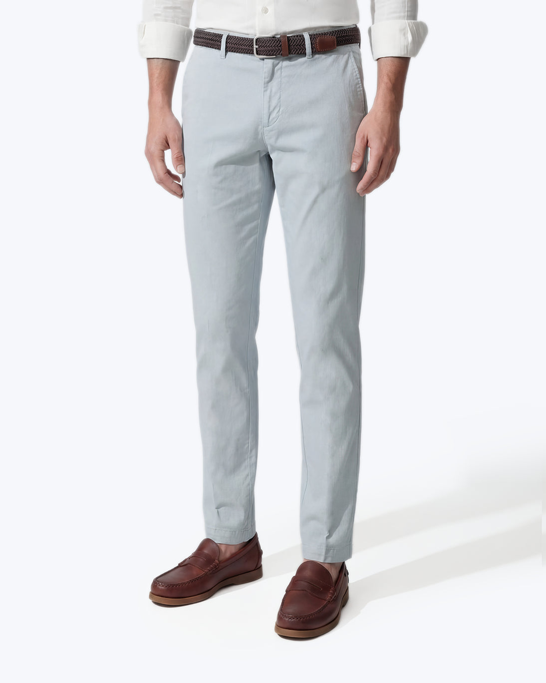 PANTALÓN CHINO GABARDINA AZUL CLARO SANTANIELLO