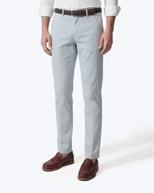 PANTALÓN CHINO GABARDINA AZUL CLARO SANTANIELLO