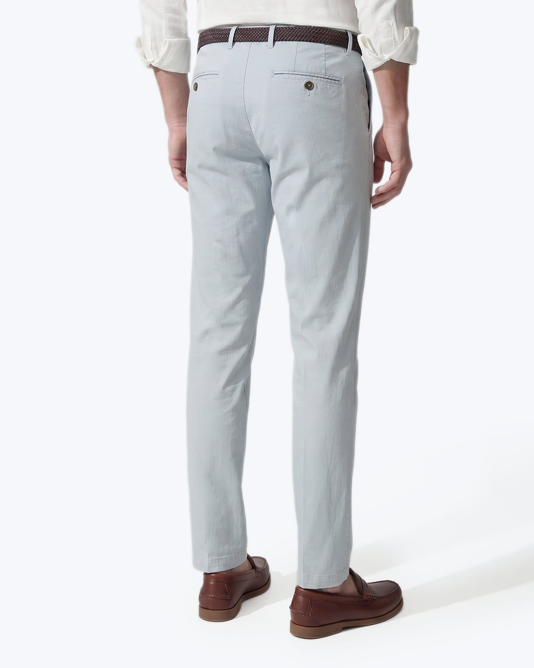 PANTALÓN CHINO GABARDINA AZUL CLARO SANTANIELLO