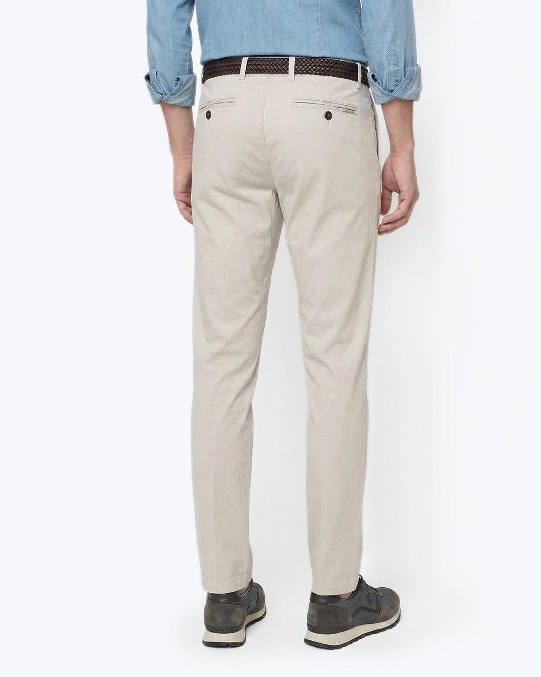 PANTALÓN CHINO GRIS CLARO SLIM FIT BOMBOOGIE