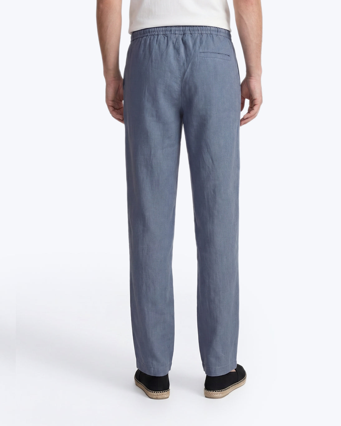 PANTALÓN  DE LINO AZUL TWAY