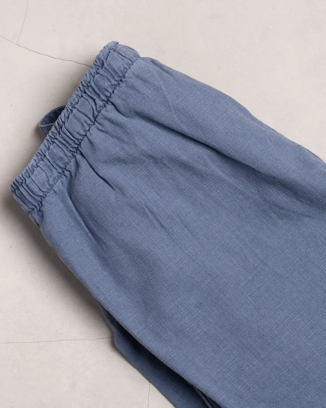 PANTALÓN  DE LINO AZUL TWAY