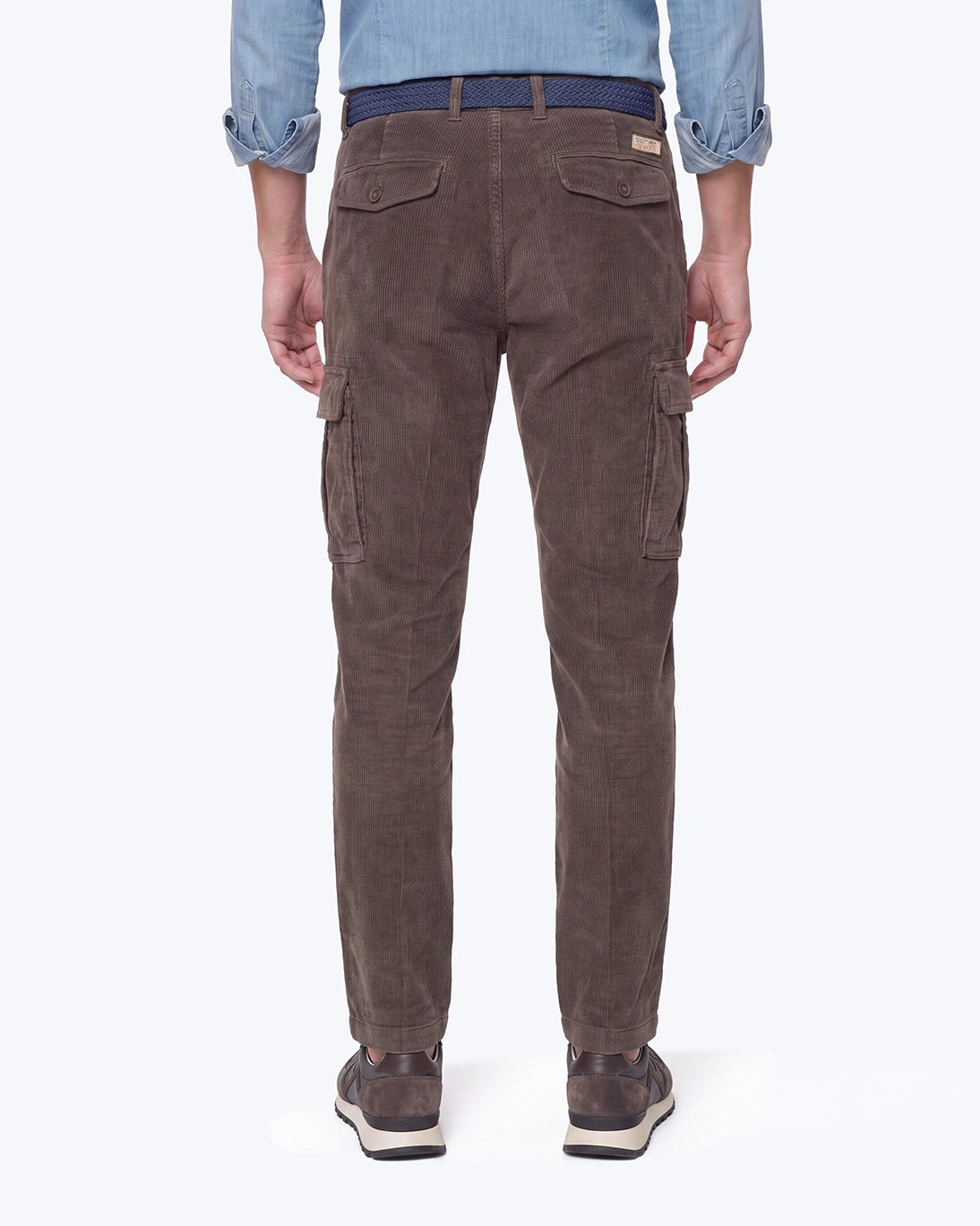 PANTALÓN CARGO DE PANA MARRÓN 40WEFT