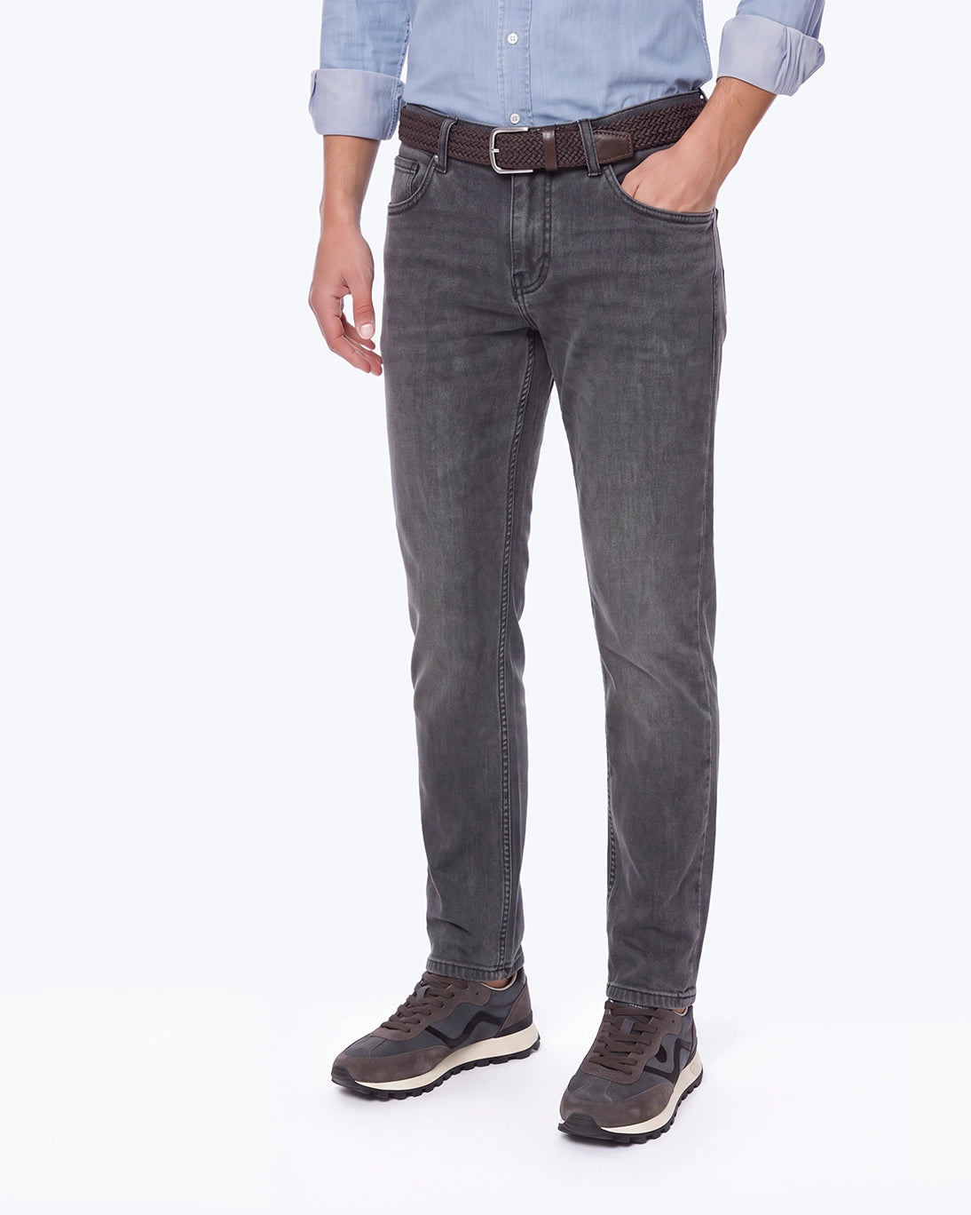 PANTALÓN VAQUERO 5 BOLSILLOS GRIS AT.P.CO