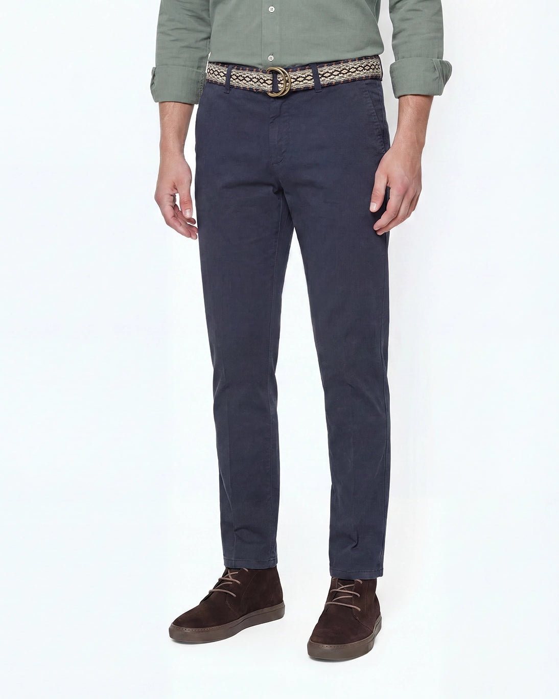 PANTALÓN CHINO GTA FEDERICO SLIM BATAVIA AZUL MARINO