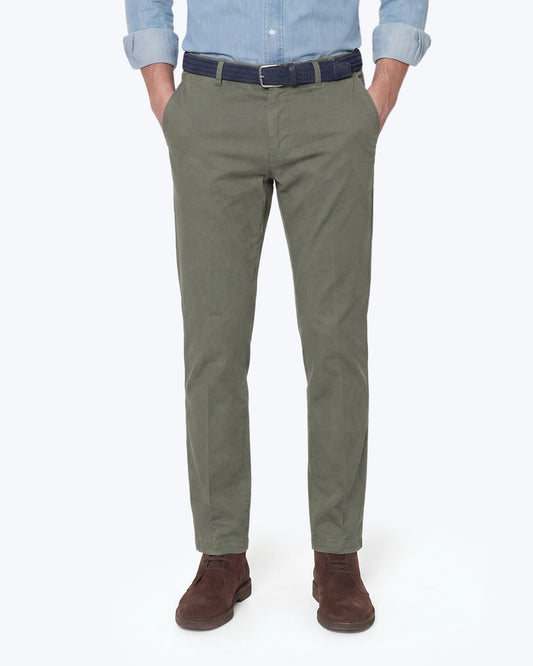 PANTALÓN CHINO GTA FEDERICO SLIM BATAVIA VERDE