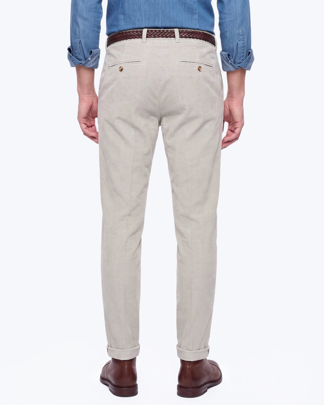 PANTALÓN CHINO DE PANA GRIS SEVENTY