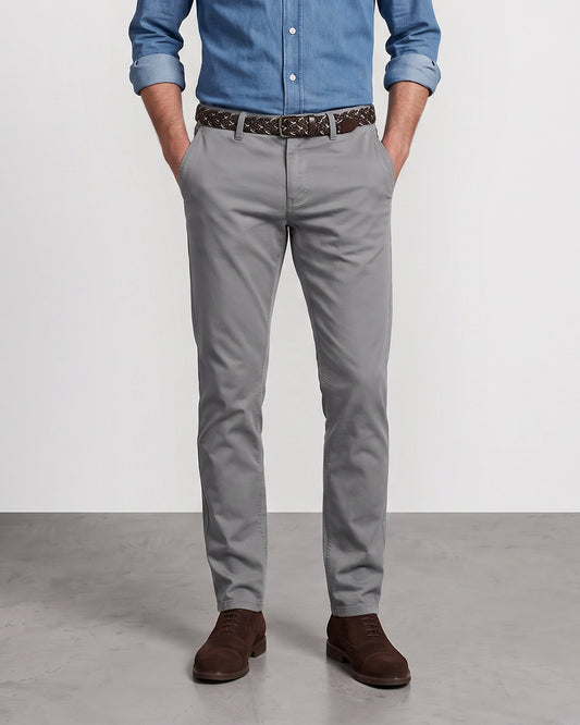PANTALÓN CHINO GRIS TWAY