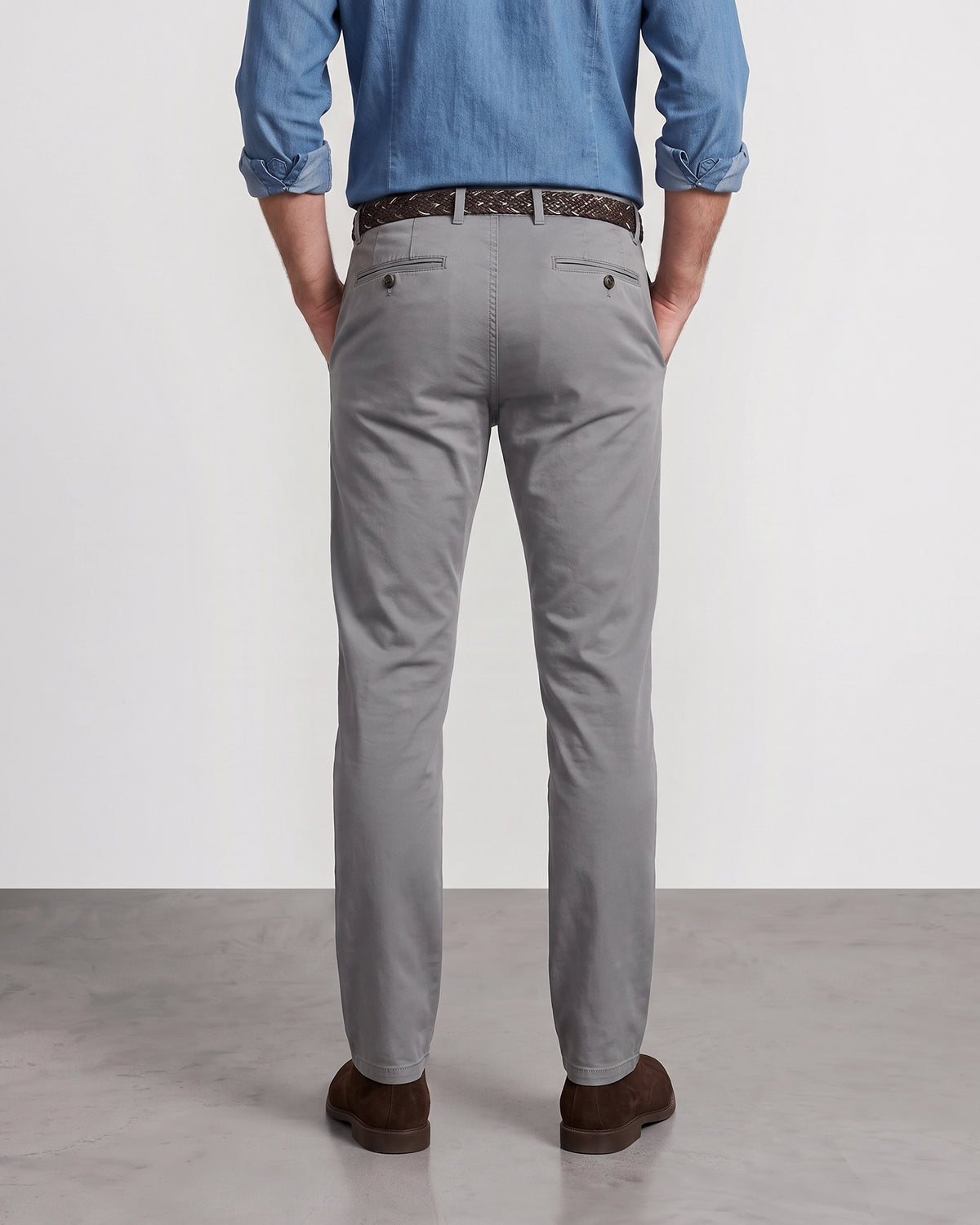 PANTALÓN CHINO GRIS TWAY