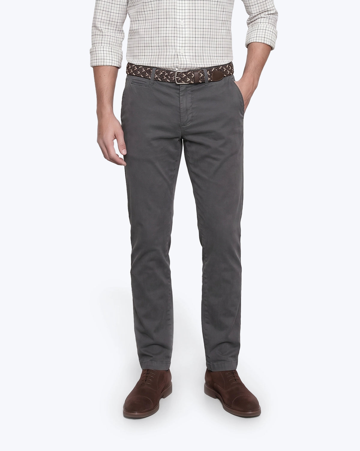 PANTALÓN CHINO GRIS OSCURO TWAY