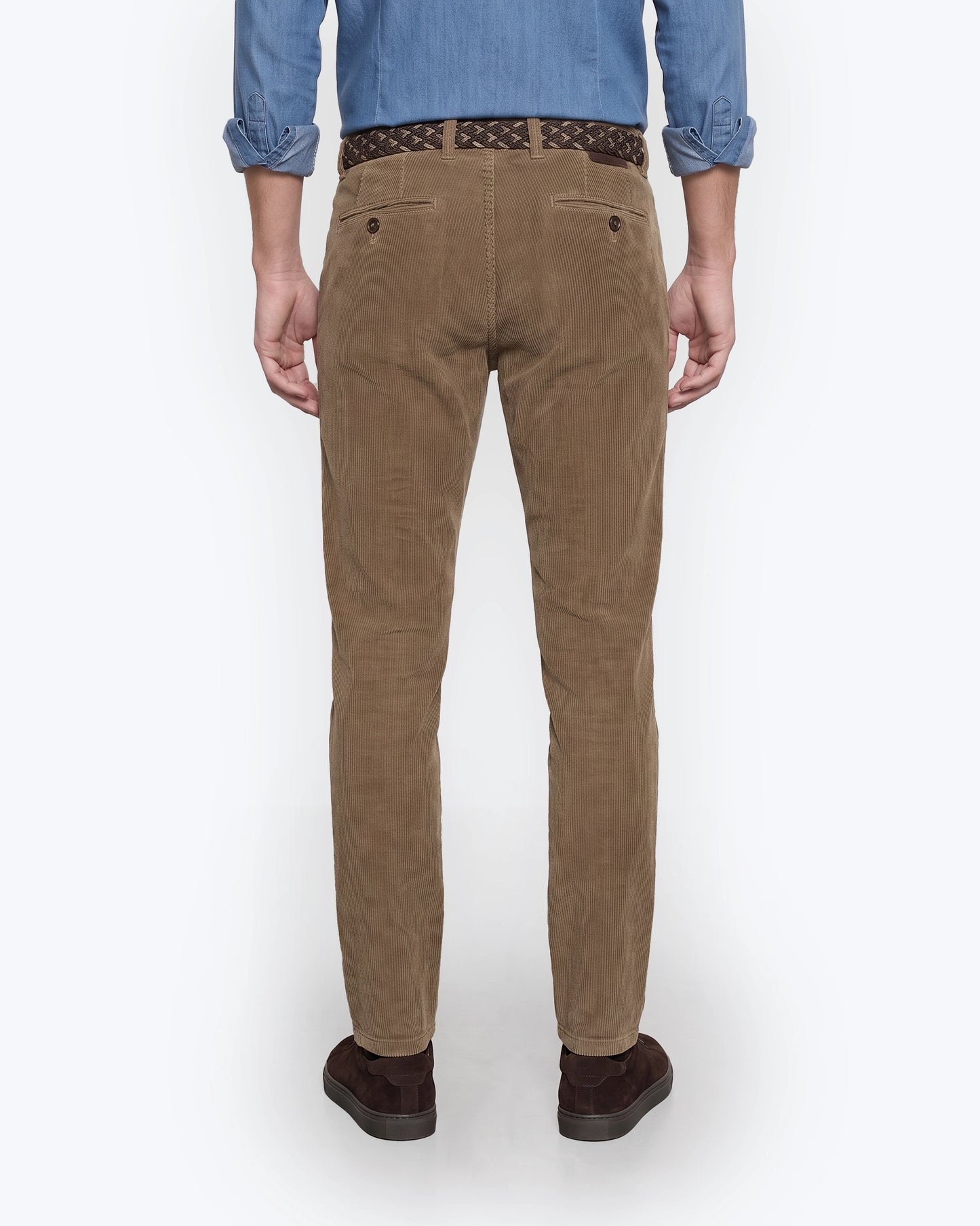 PANTALÓN CHINO DE PANA GRUESA MARRÓN TWAY