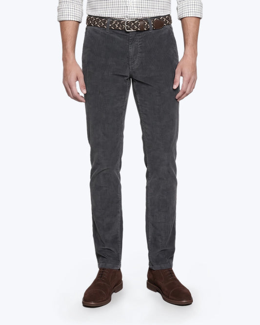 PANTALÓN CHINO DE PANA GRUESA GRIS TWAY