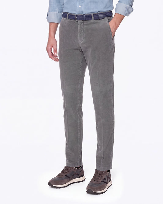 PANTALÓN CHINO DE PANA GRIS SANTANIELLO