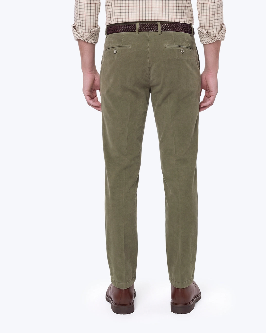 PANTALÓN CHINO DE PANA VERDE SANTANIELLO