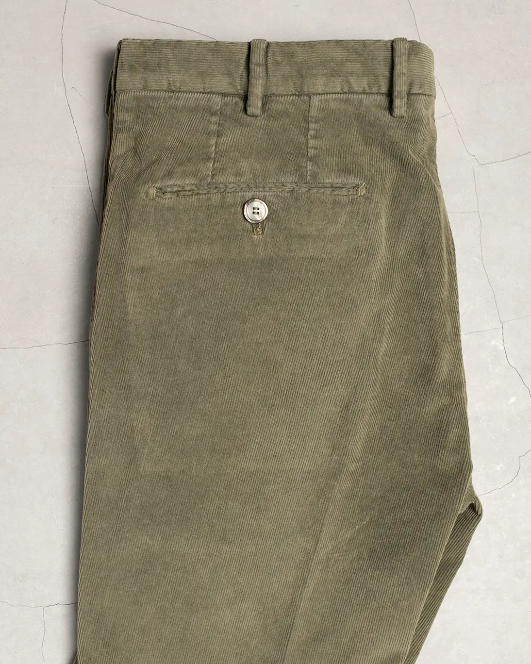 PANTALÓN CHINO DE PANA VERDE SANTANIELLO