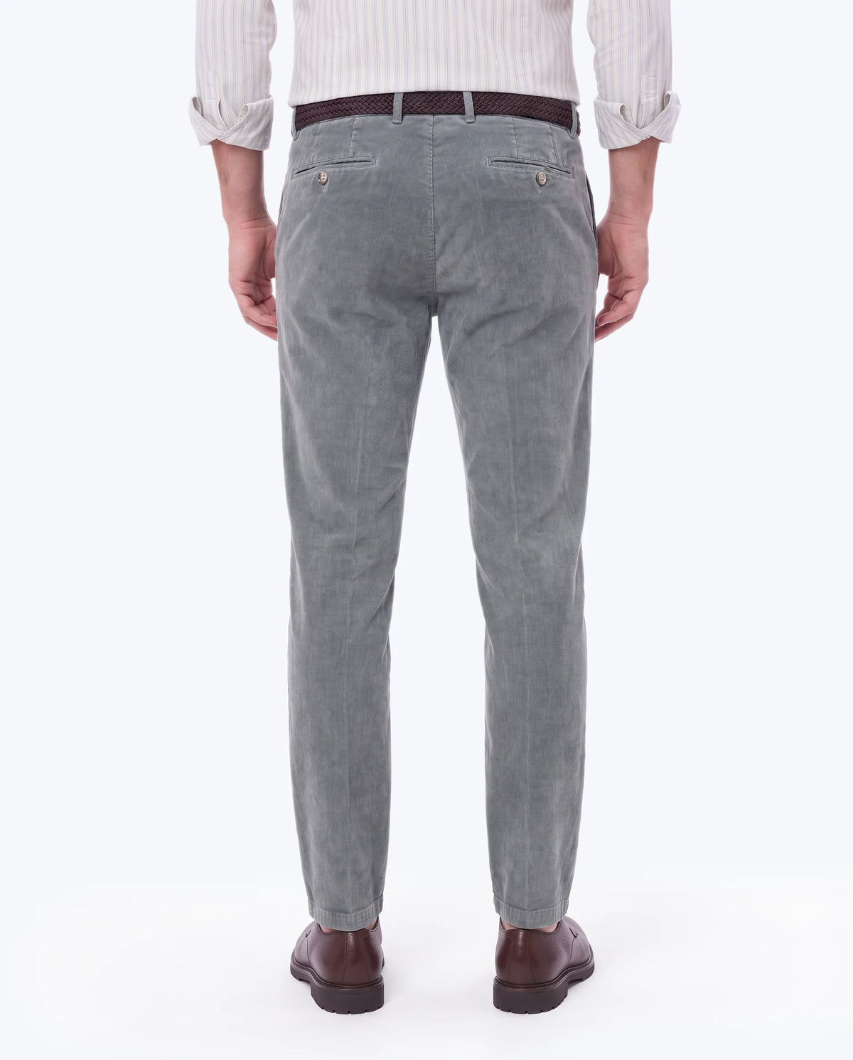 PANTALÓN CHINO DE PANA AZUL SANTANIELLO