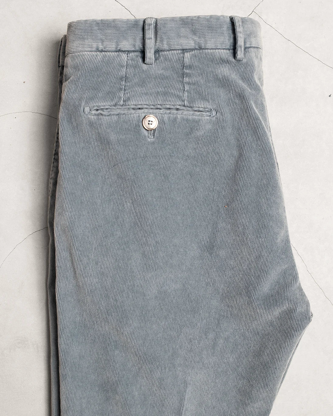 PANTALÓN CHINO DE PANA AZUL SANTANIELLO