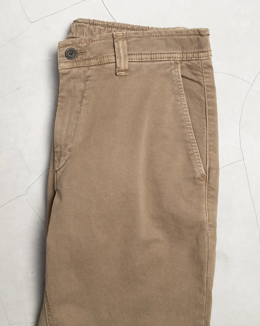PANTALÓN CHINO ELÁSTICO ETHIWIN MARRÓN ECOALF