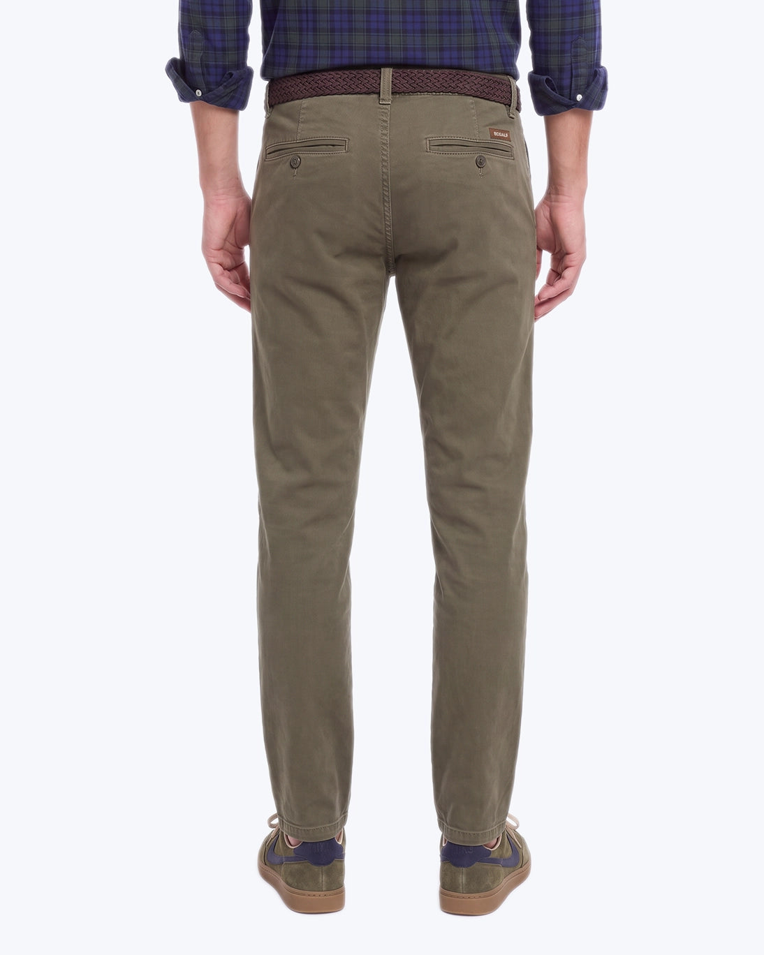 PANTALÓN CHINO ELÁSTICO ETHIWIN OLIVA ECOALF