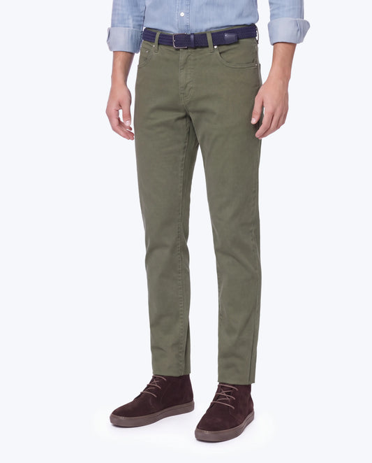 PANTALÓN 5 BOLSILLOS VERDE TWAY