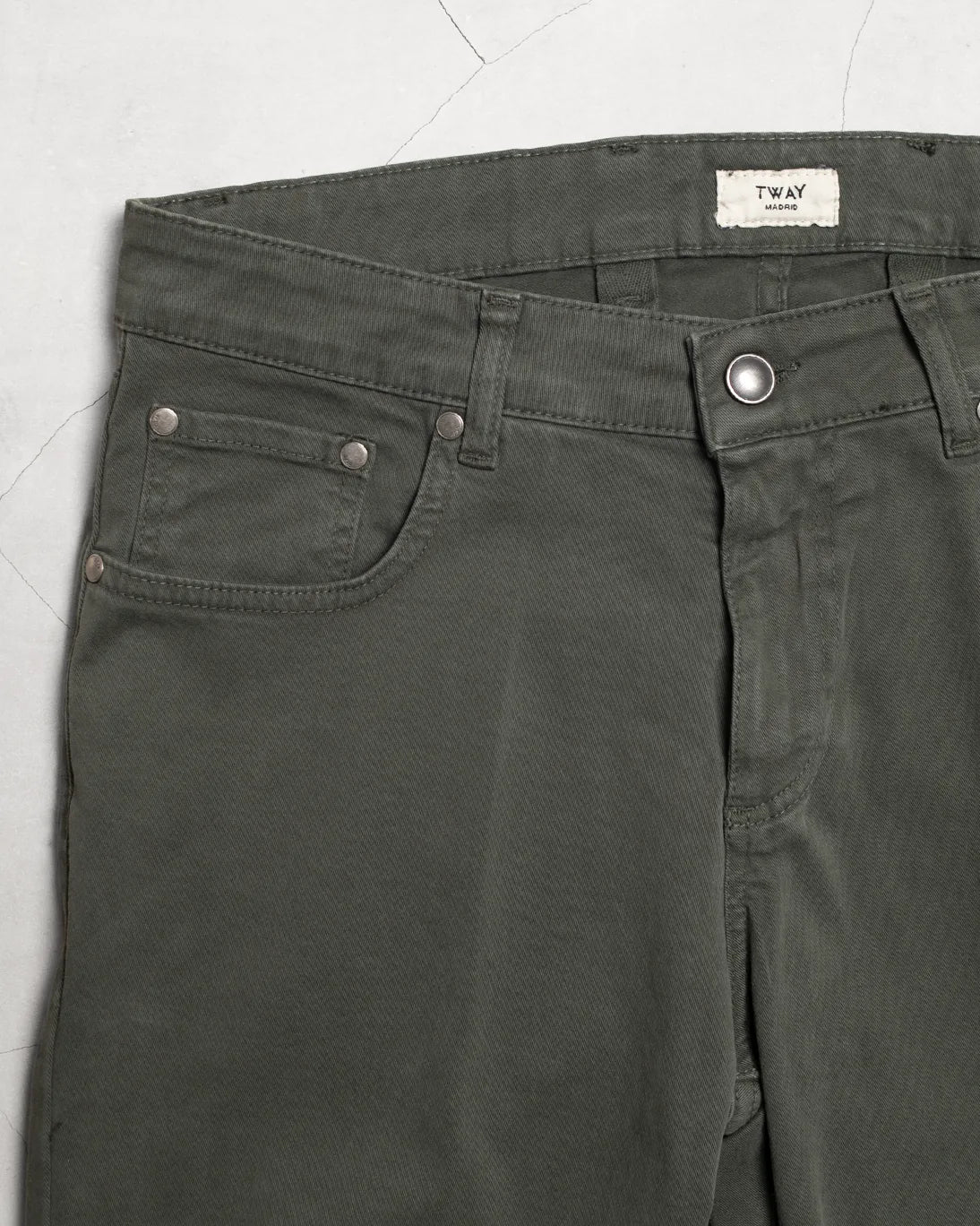 PANTALÓN 5 BOLSILLOS VERDE TWAY
