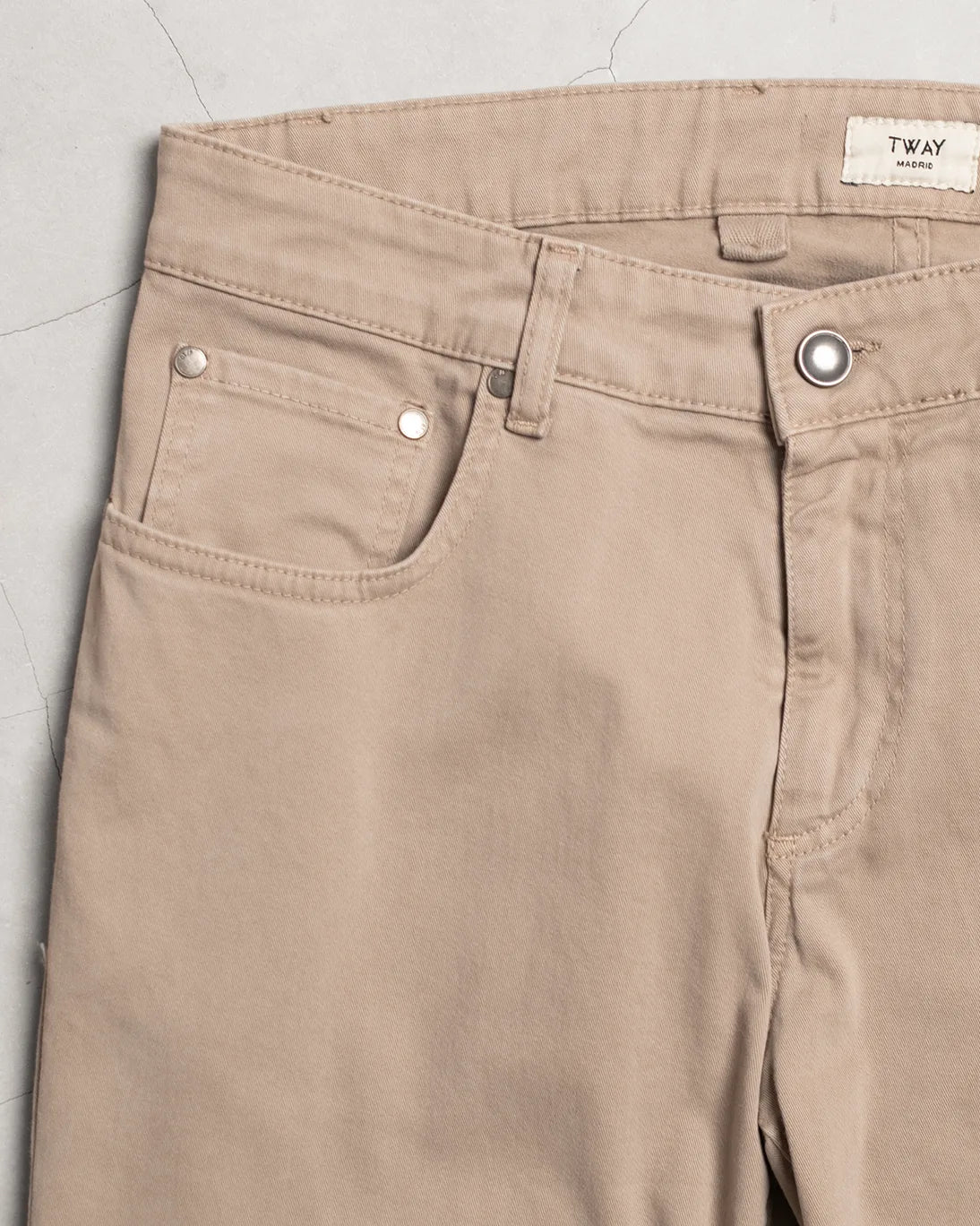PANTALÓN 5 BOLSILLOS BEIGE TWAY