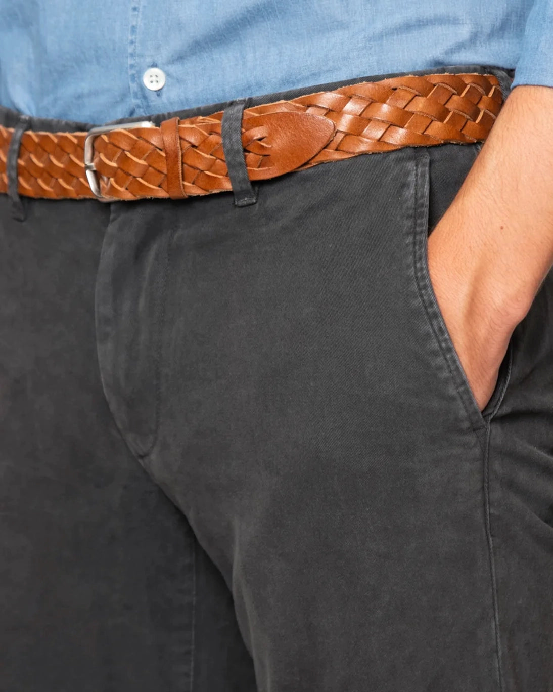 PANTALÓN CHINO GRIS RE-HASH